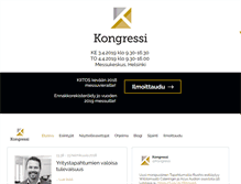 Tablet Screenshot of kongressimessut.fi